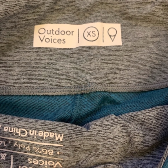 Outdoor Voices Gradient Leggings Green Teal Grey - Picture 4 of 4